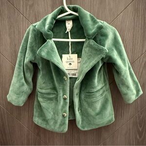 Kate Quinn Green Velour Suit Jacket